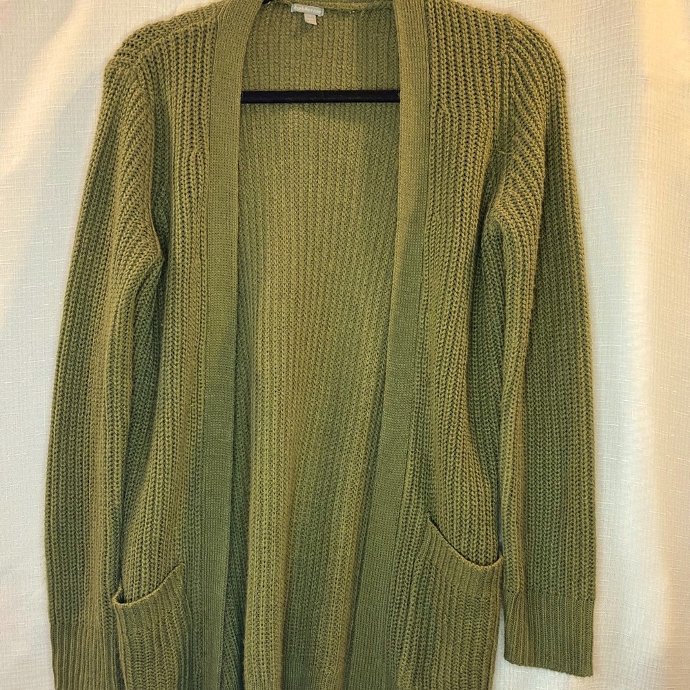 Olive Green Cardigan